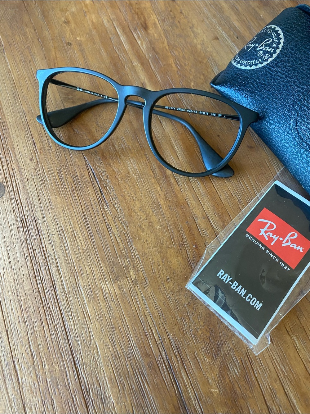 Ray-Ban Erika Matte Black (no lenses) Sunglasses